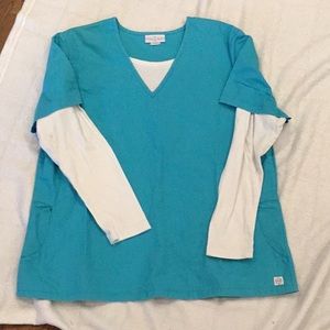 Katherine Heigl Scrub Top